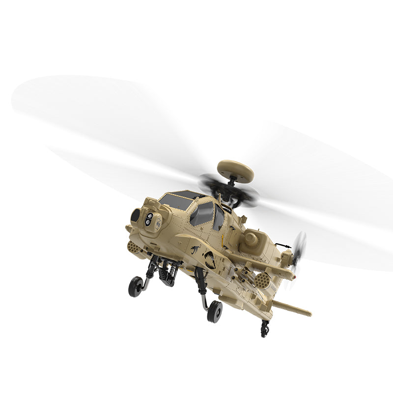 WOLFBUSH & YU XIANG F11-N AH64 RC Apache Attack Helicopter 6G/3D with Optical Flow Altitude 1/32 Hold RTF - stirlingkit