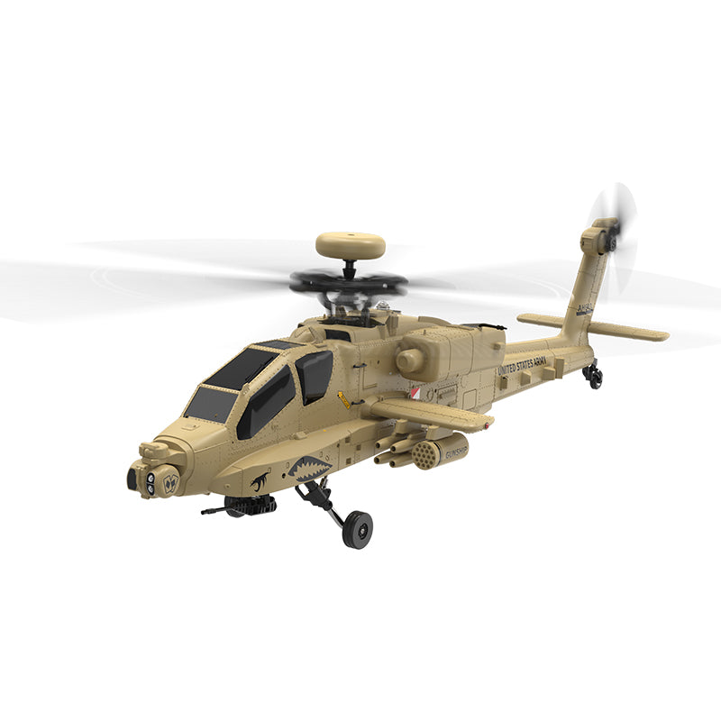 WOLFBUSH & YU XIANG F11-N AH64 RC Apache Attack Helicopter 6G/3D with Optical Flow Altitude 1/32 Hold RTF - stirlingkit