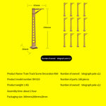 Wooden Train Railway Scene Model Sets for Retrol Beam Steam Engine - stirlingkit