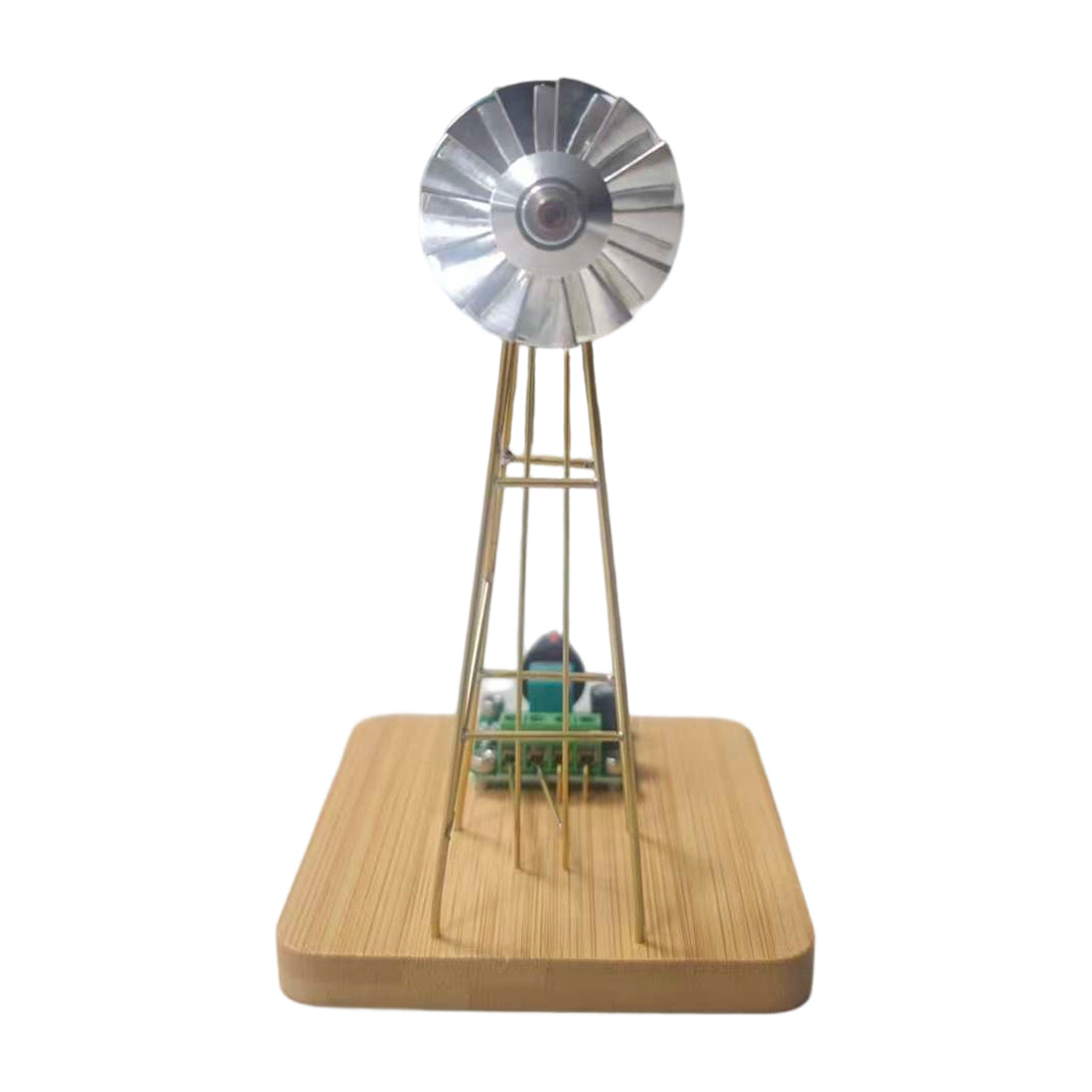 Working American Windmill DIY Circuit Sculpture Model Kits Edison LED Lamp