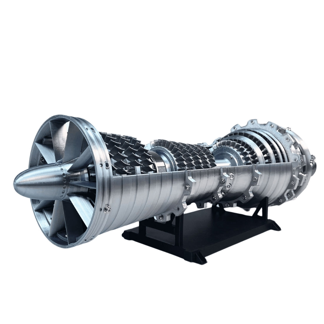 Working J79 Cold War Turbojet Engine Model with Adjustable Exhaust Nozzle - stirlingkit