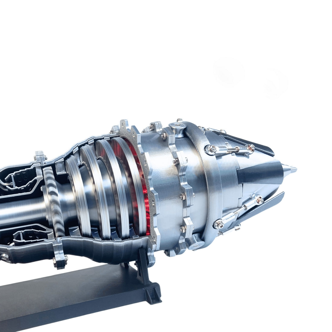 Working J79 Cold War Turbojet Engine Model with Adjustable Exhaust Nozzle - stirlingkit