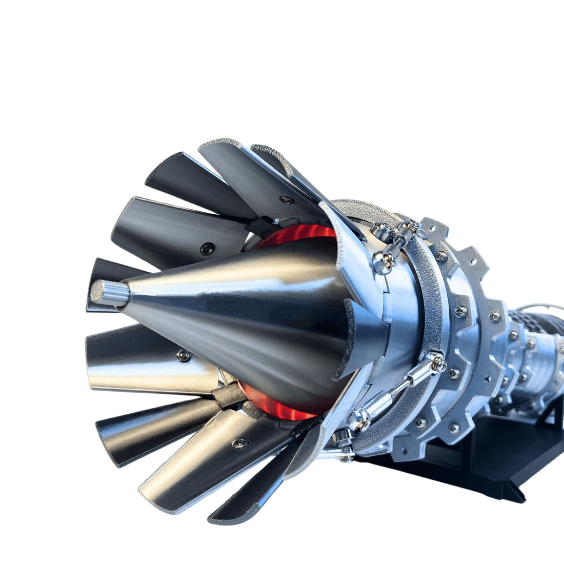 Working J79 Cold War Turbojet Engine Model with Adjustable Exhaust Nozzle - stirlingkit