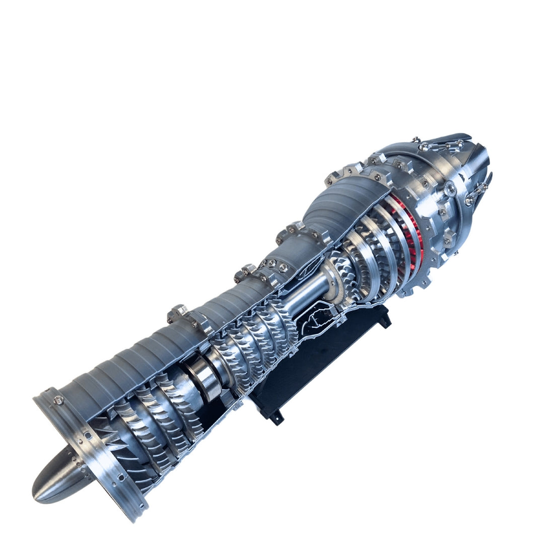 Working J79 Cold War Turbojet Engine Model with Adjustable Exhaust Nozzle - stirlingkit