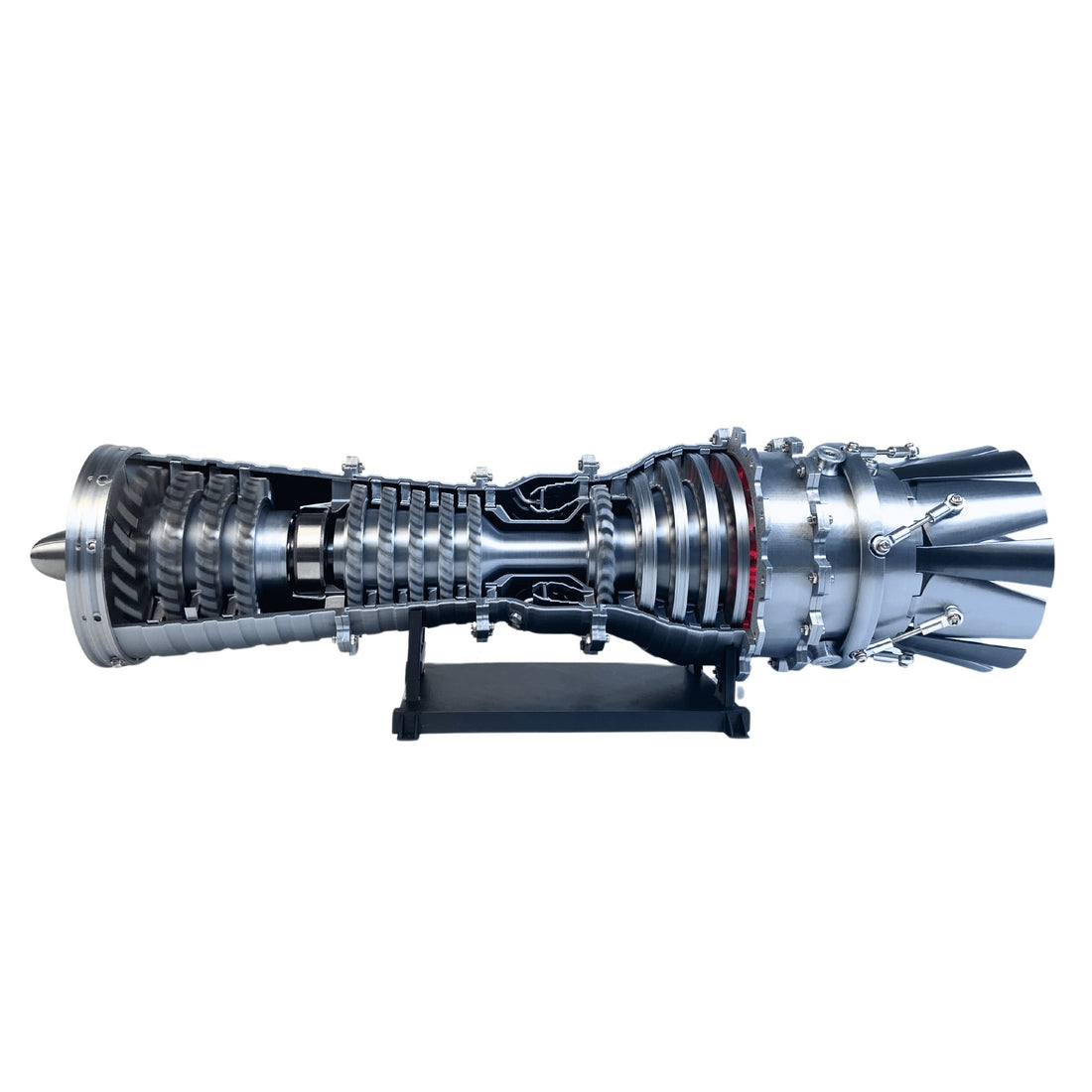 Working J79 Cold War Turbojet Engine Model with Adjustable Exhaust Nozzle - stirlingkit