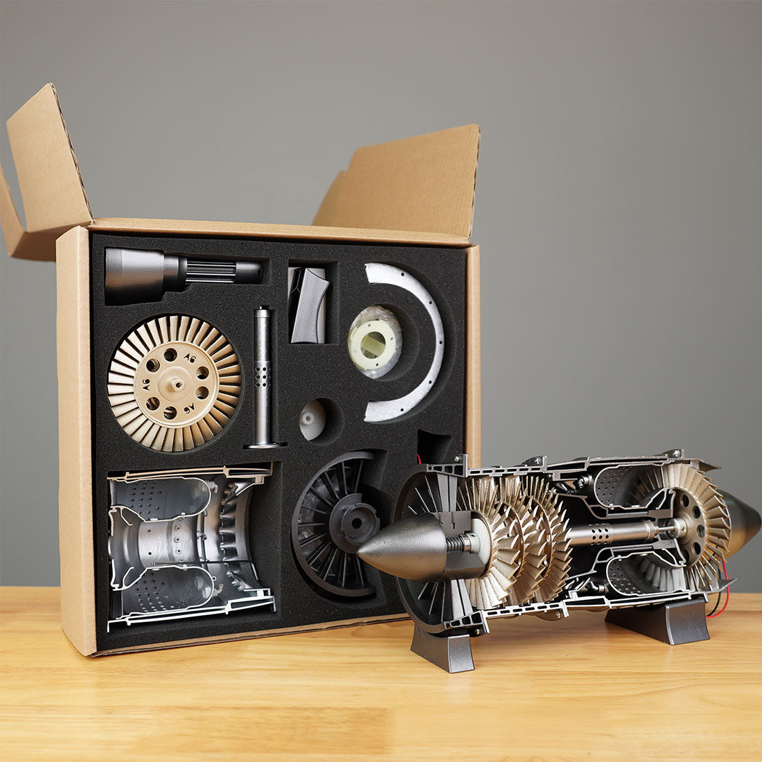 WP-85 Working DIY Assembly Turbojet Engine Kits That Runs 3D Printing Simulation - stirlingkit