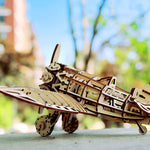 WWII I-16 Red Donkey Fighter Plane Model Building Kits for Kids