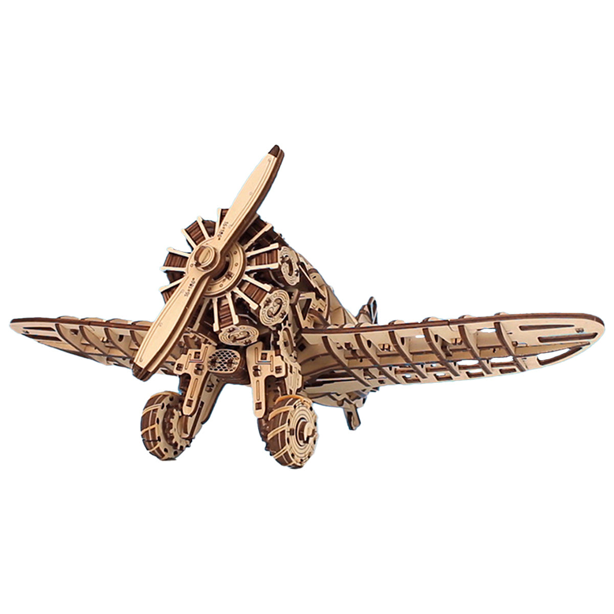 WWII I-16 Red Donkey Fighter Plane Model Building Kits for Kids
