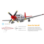 XK A280 Warbird P-51 Beginner RC Plane Kits 3D/6G 2.4G 560mm Wingspan EPP RTF - stirlingkit
