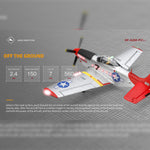 XK A280 Warbird P-51 Beginner RC Plane Kits 3D/6G 2.4G 560mm Wingspan EPP RTF - stirlingkit