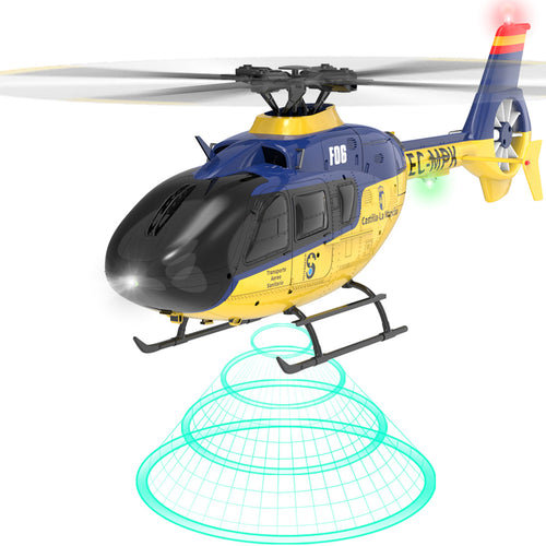 YU XIANG EC-135 1/36 2.4G 6CH Direct Drive Brushless 3D/6G RC Helicopter Model - RTF Version - stirlingkit