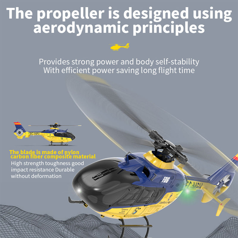 Domani Remote Control Helicopter for Adults, F09 1/47 2.4G 6CH Brushless  Direct Drive RC Military Aileronless Helicopter for American UH60-Black  Hawk