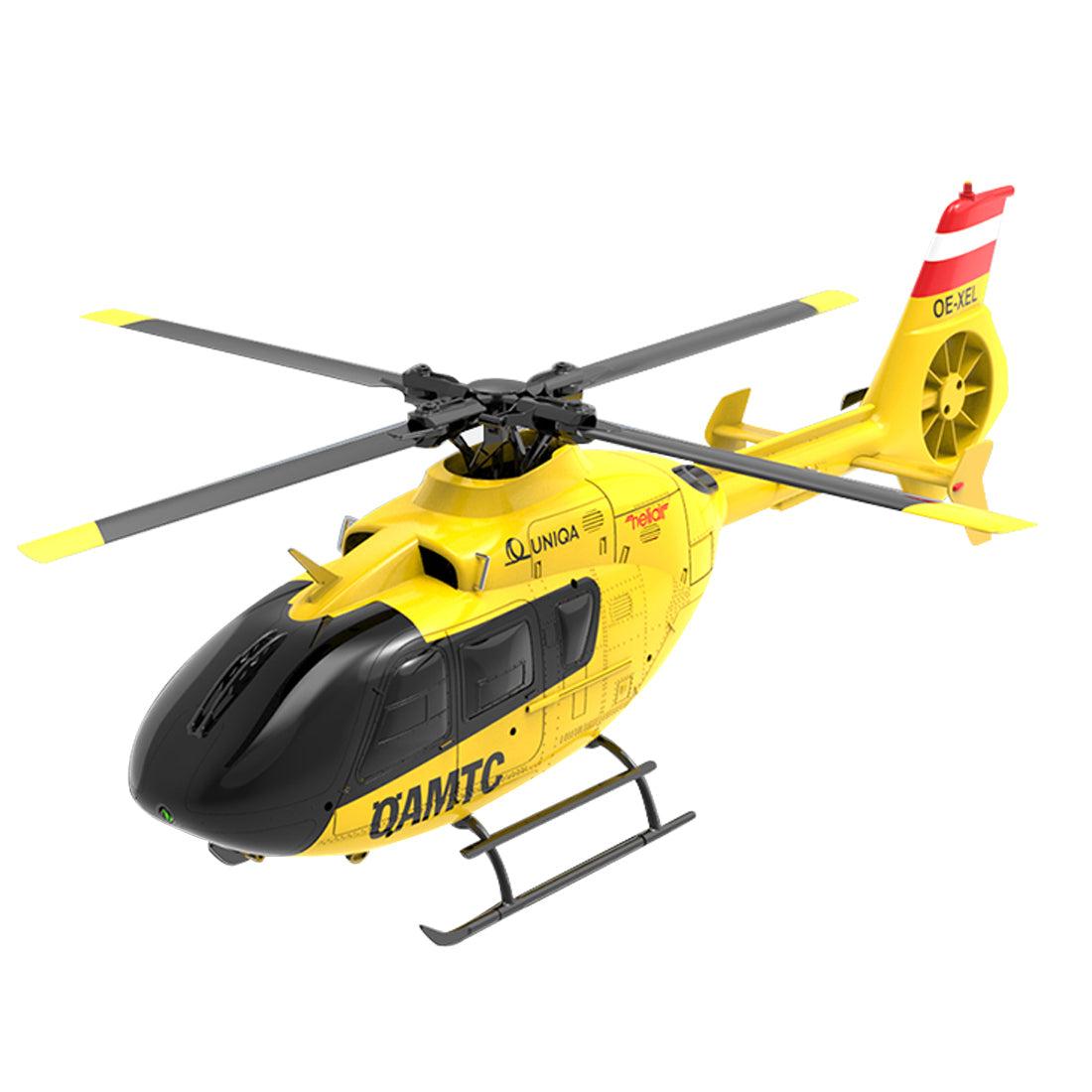 YU XIANG F06 EC-135 2.4G 6CH RC RTF Easy to Fly OAMTC RC Helicopter 1/36 Scale - stirlingkit