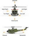 YU XIANG F07 UH-1 Huey 2.4G 6CH 1/34 Scale RC Military Helicopter Flybarless Helicopter Model Easy to Fly - stirlingkit
