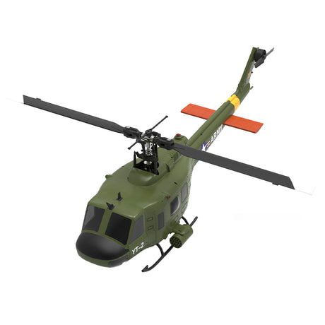 YU XIANG F07 UH-1 Huey 2.4G 6CH 1/34 Scale RC Military Helicopter Flybarless Helicopter Model Easy to Fly - stirlingkit