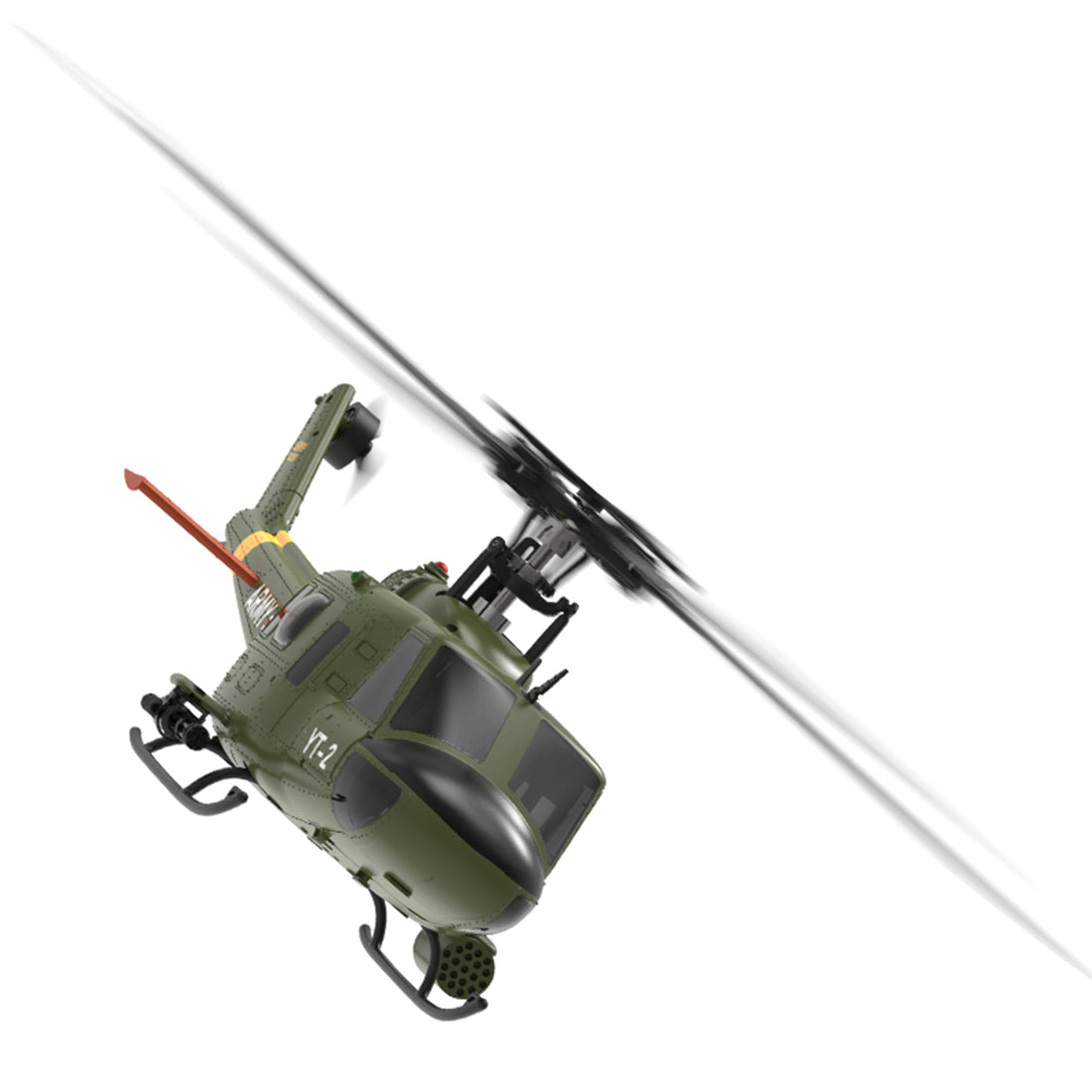 YU XIANG F07 UH-1 Huey 2.4G 6CH 1/34 Scale RC Military Helicopter Flybarless Helicopter Model Easy to Fly - stirlingkit