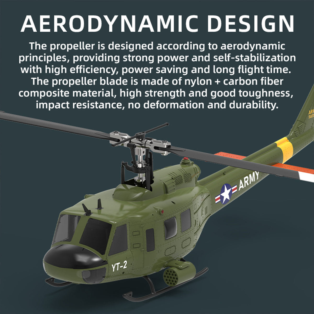 YU XIANG F07-V  UH-1 Huey 3D Stunt RC Helicopter 2.4G 6CH Brushless Direct-Drive Flybarless Aircraft Model 1/34 Scale RTF Version - stirlingkit