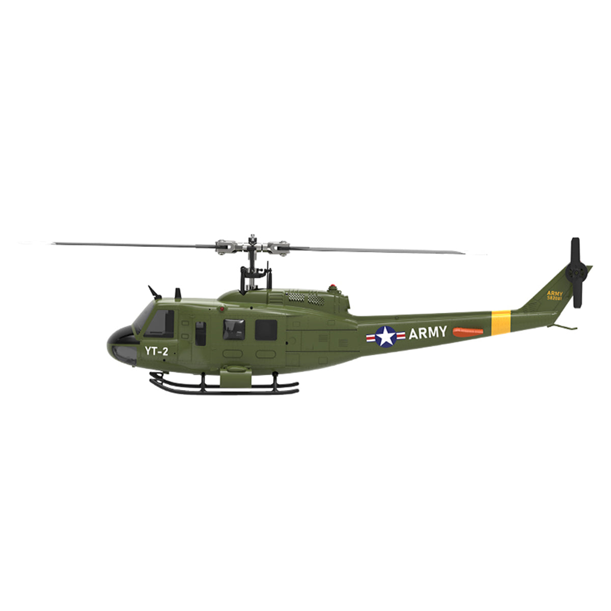 YU XIANG F07-V  UH-1 Huey 3D Stunt RC Helicopter 2.4G 6CH Brushless Direct-Drive Flybarless Aircraft Model 1/34 Scale RTF Version - stirlingkit