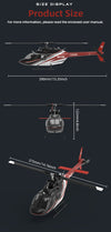 YU XIANG F08 Bell 206 Brushless Beginner Helicopter 2.4G 6CH Flybarless RC Helicopter Model RTF - stirlingkit
