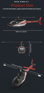 YU XIANG F08 Bell 206 Brushless Beginner Helicopter 2.4G 6CH Flybarless RC Helicopter Model RTF - stirlingkit