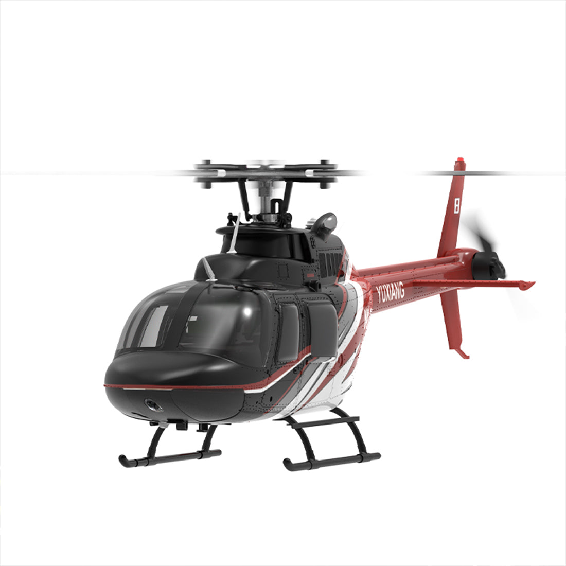 YU XIANG F08 Bell 206 Brushless Beginner Helicopter 2.4G 6CH Flybarless RC Helicopter Model RTF - stirlingkit