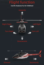 YU XIANG F08 Bell 206 Brushless Beginner Helicopter 2.4G 6CH Flybarless RC Helicopter Model RTF - stirlingkit