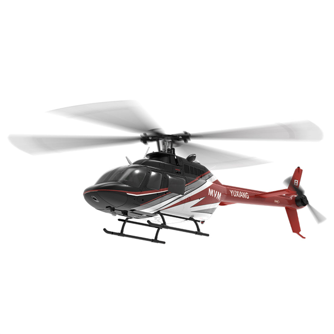 YU XIANG F08 Bell 206 Brushless Beginner Helicopter 2.4G 6CH Flybarless RC Helicopter Model RTF - stirlingkit