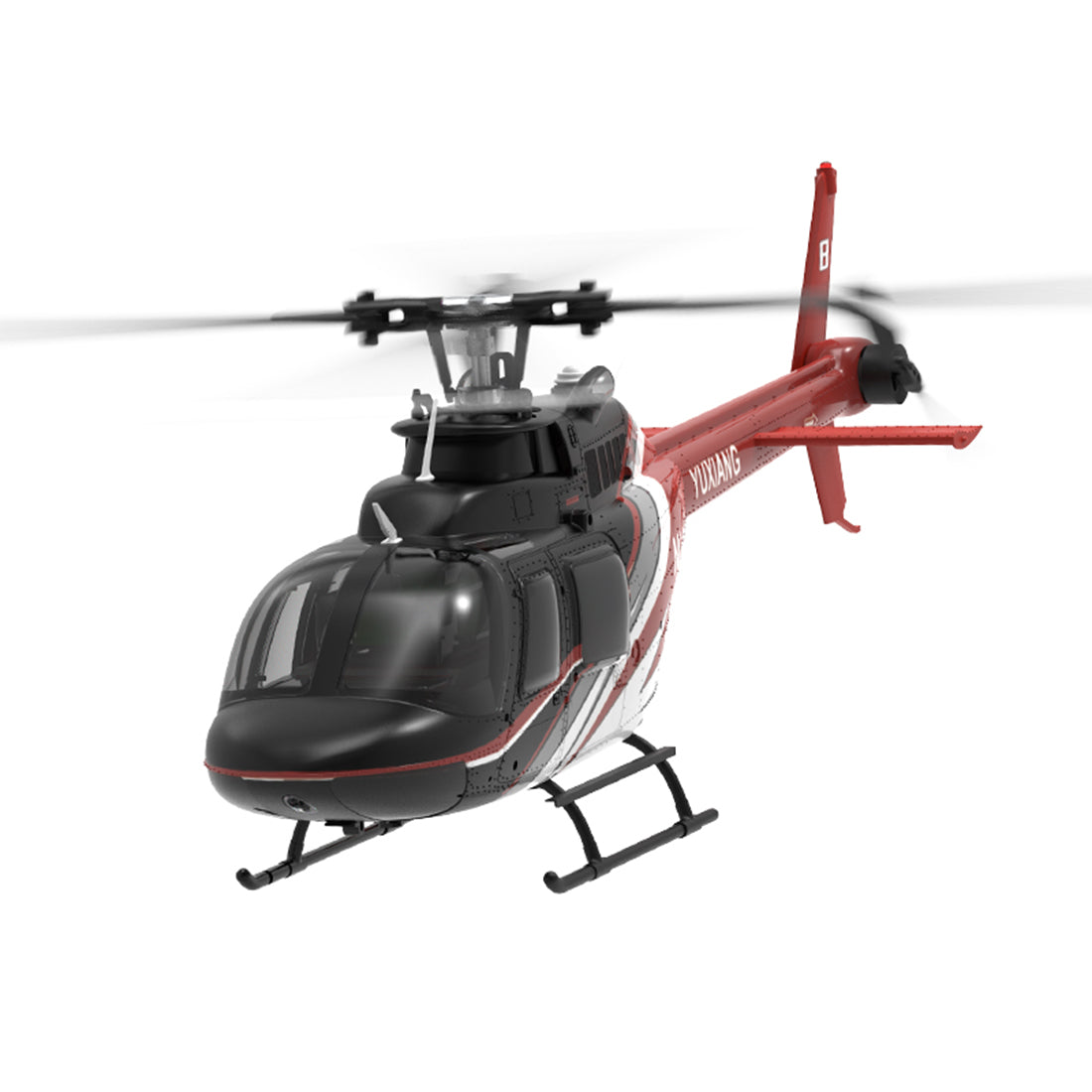 YU XIANG F08 Bell 206 Brushless Beginner Helicopter 2.4G 6CH Flybarless RC Helicopter Model RTF - stirlingkit