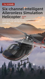 YU XIANG F08 Bell 206 Brushless Beginner Helicopter 2.4G 6CH Flybarless RC Helicopter Model RTF - stirlingkit