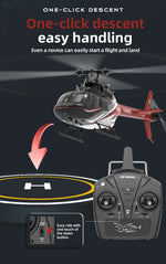 YU XIANG F08 Bell 206 Brushless Beginner Helicopter 2.4G 6CH Flybarless RC Helicopter Model RTF - stirlingkit