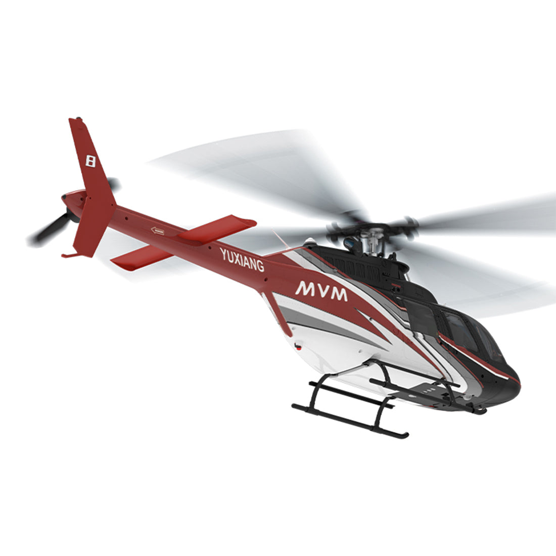 YU XIANG F08 Bell 206 Brushless Beginner Helicopter 2.4G 6CH Flybarless RC Helicopter Model RTF - stirlingkit