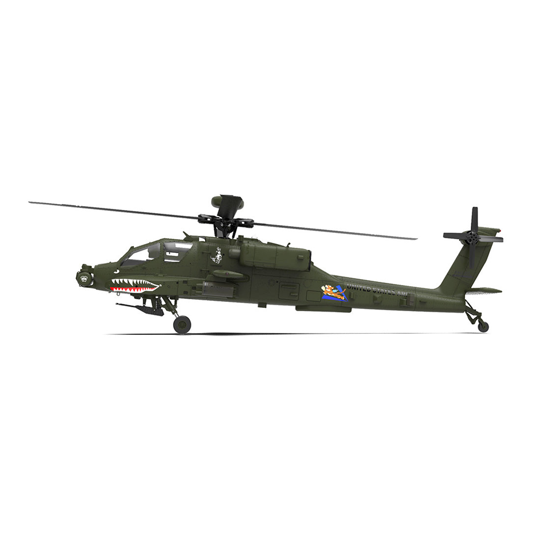 YU XIANG F11 AH-64 Apache RC Helicopter Model 1/32 Scale 2.4G 6CH - stirlingkit