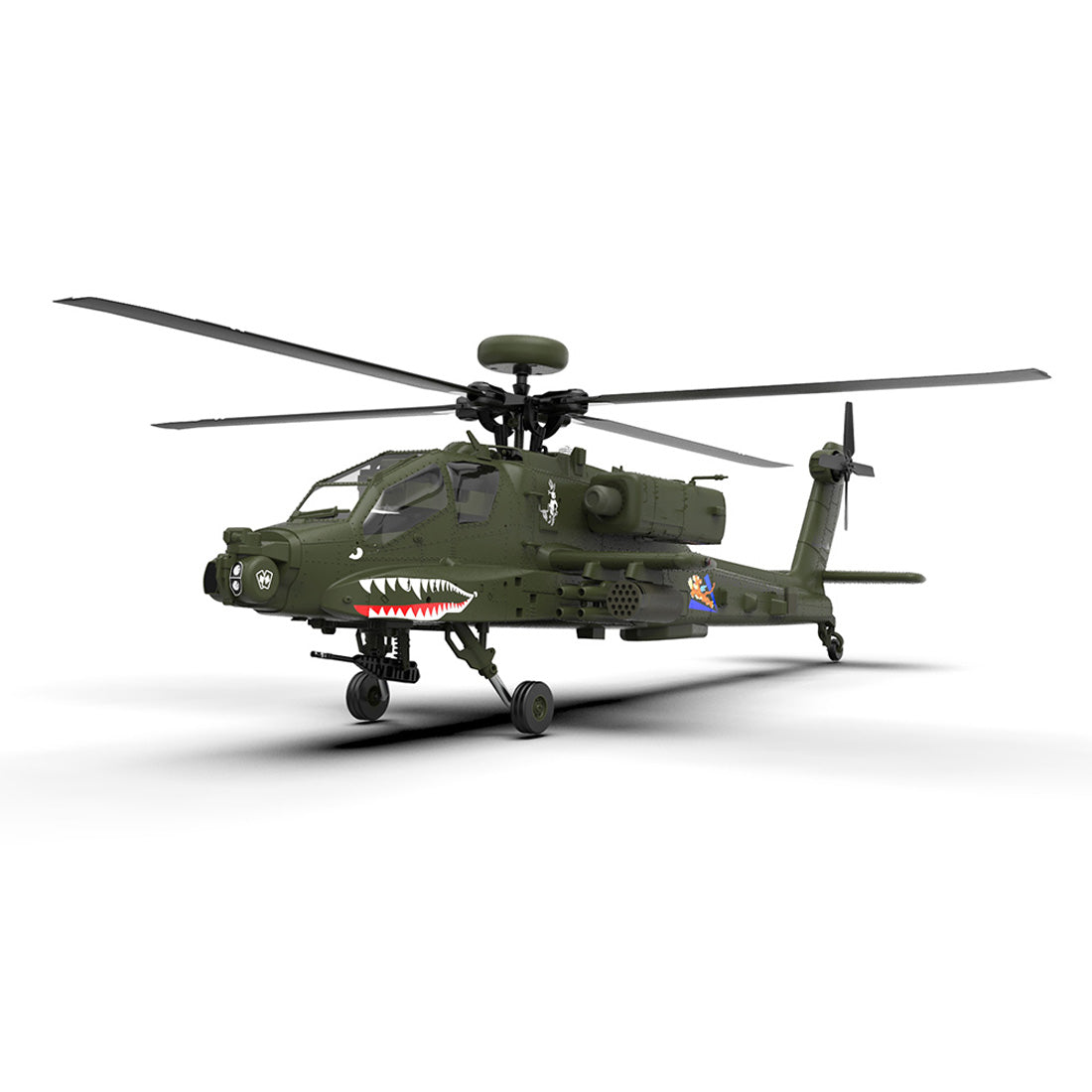 YU XIANG F11 AH-64 Apache RC helicopter in original factory finish