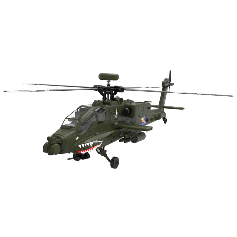 YU XIANG F11 AH-64 Apache RC Helicopter Model 1/32 Scale 2.4G 6CH - stirlingkit