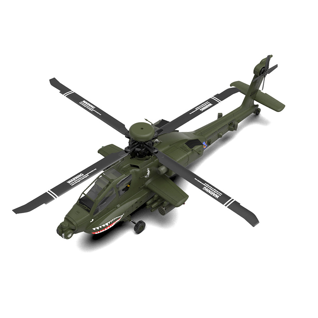 YU XIANG F11 AH-64 Apache RC Helicopter Model 1/32 Scale 2.4G 6CH - stirlingkit