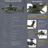 YU XIANG F11 AH-64 Apache RC Helicopter Model 1/32 Scale 2.4G 6CH - stirlingkit