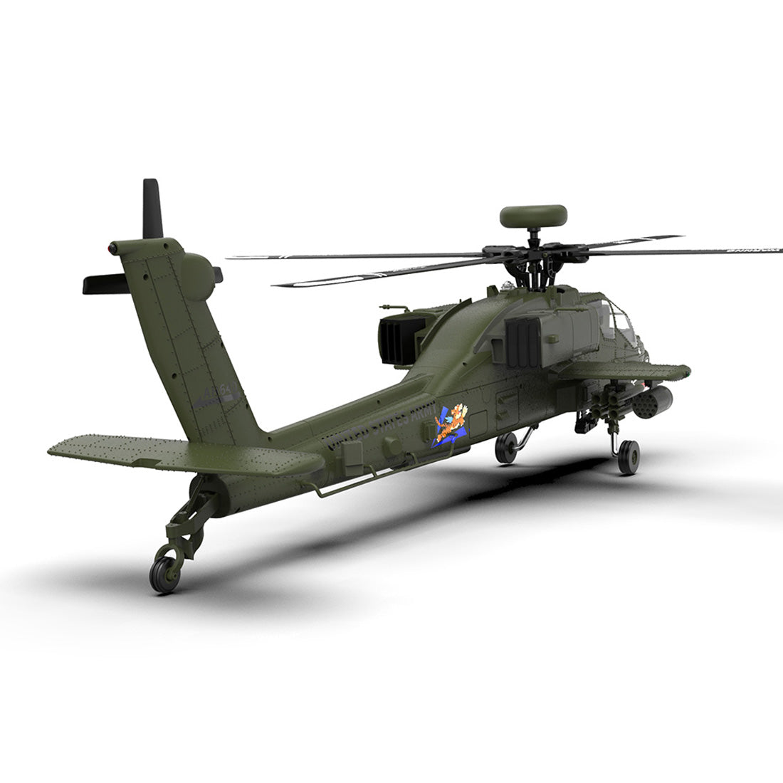 YU XIANG F11 AH-64 Apache RC Helicopter Model 1/32 Scale 2.4G 6CH - stirlingkit
