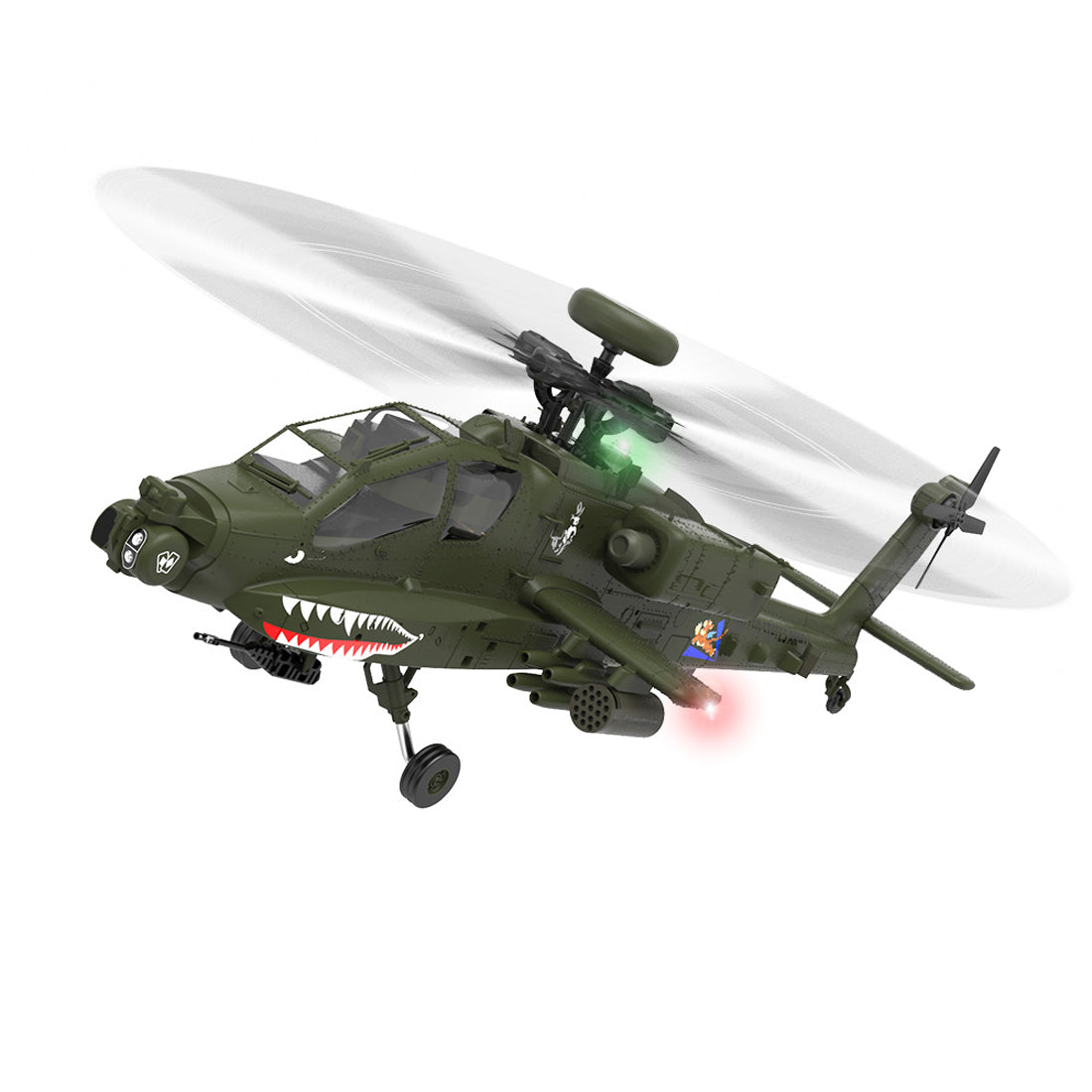YU XIANG F11 AH-64 Apache RC Helicopter Model 1/32 Scale 2.4G 6CH - stirlingkit