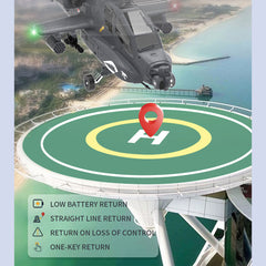 YU XIANG F11-S AH64 Apache RC Helicopter 1/32 2.4G 6CH RTF GPS Smart Version - stirlingkit