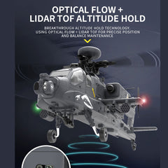 Meiurlex YU XIANG F11-S RC Helicopter With Camera, 1/32 Scale AH-64 6CH...