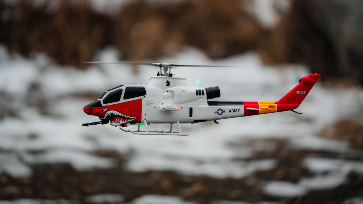 YU XIANG F112S AH-1 Cobra Attack RC Helicopter 2.4G 9CH 200 Class Military Airplane RTF - stirlingkit