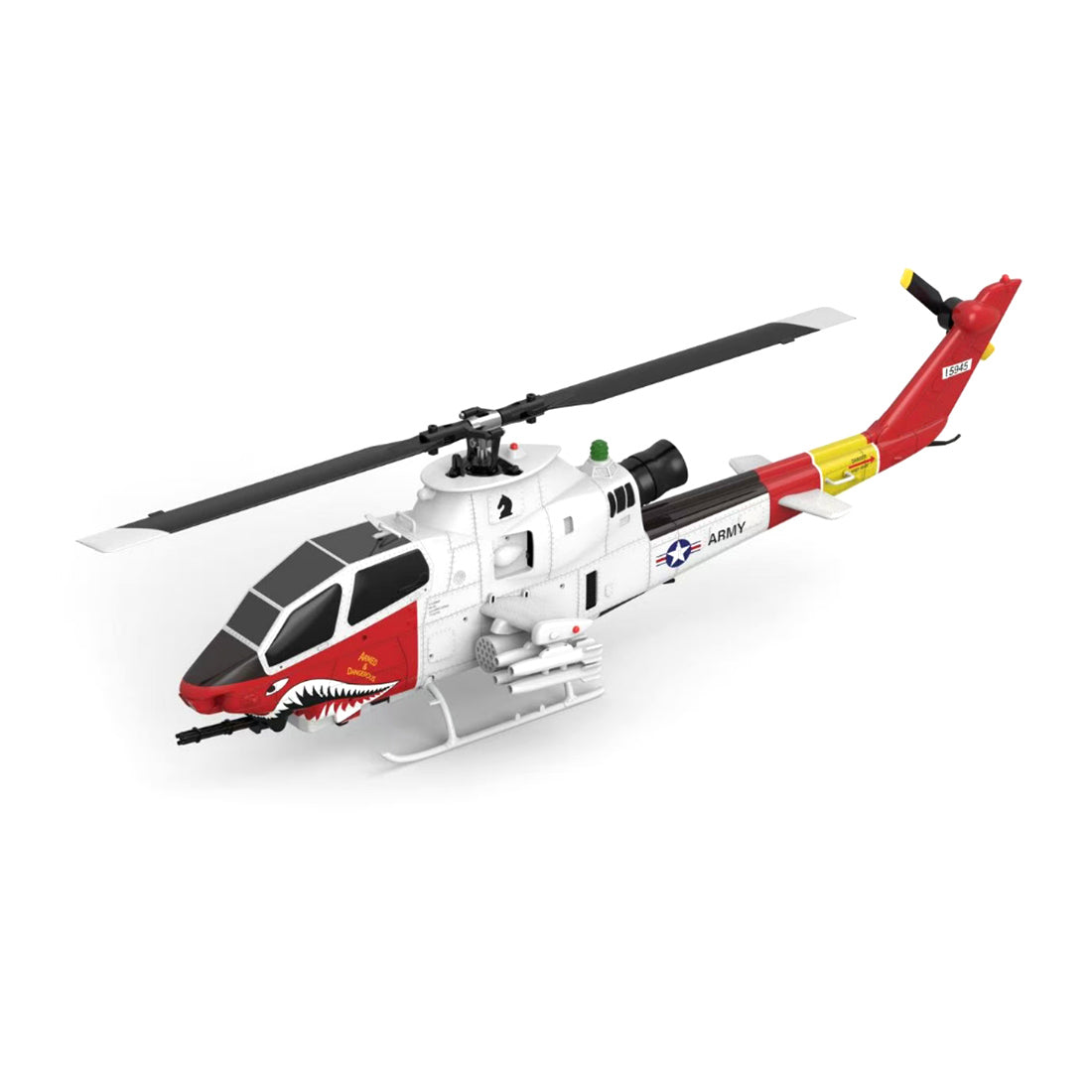 YU XIANG F112S AH-1 Cobra Attack RC Helicopter 2.4G 9CH 200 Class Military Airplane RTF - stirlingkit