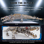 3D DIY Metal Mechanical Crocodile Assembly Model Building Kits 1500+PCS - stirlingkit