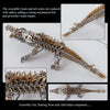 3D DIY Metal Mechanical Crocodile Assembly Model Building Kits 1500+PCS - stirlingkit