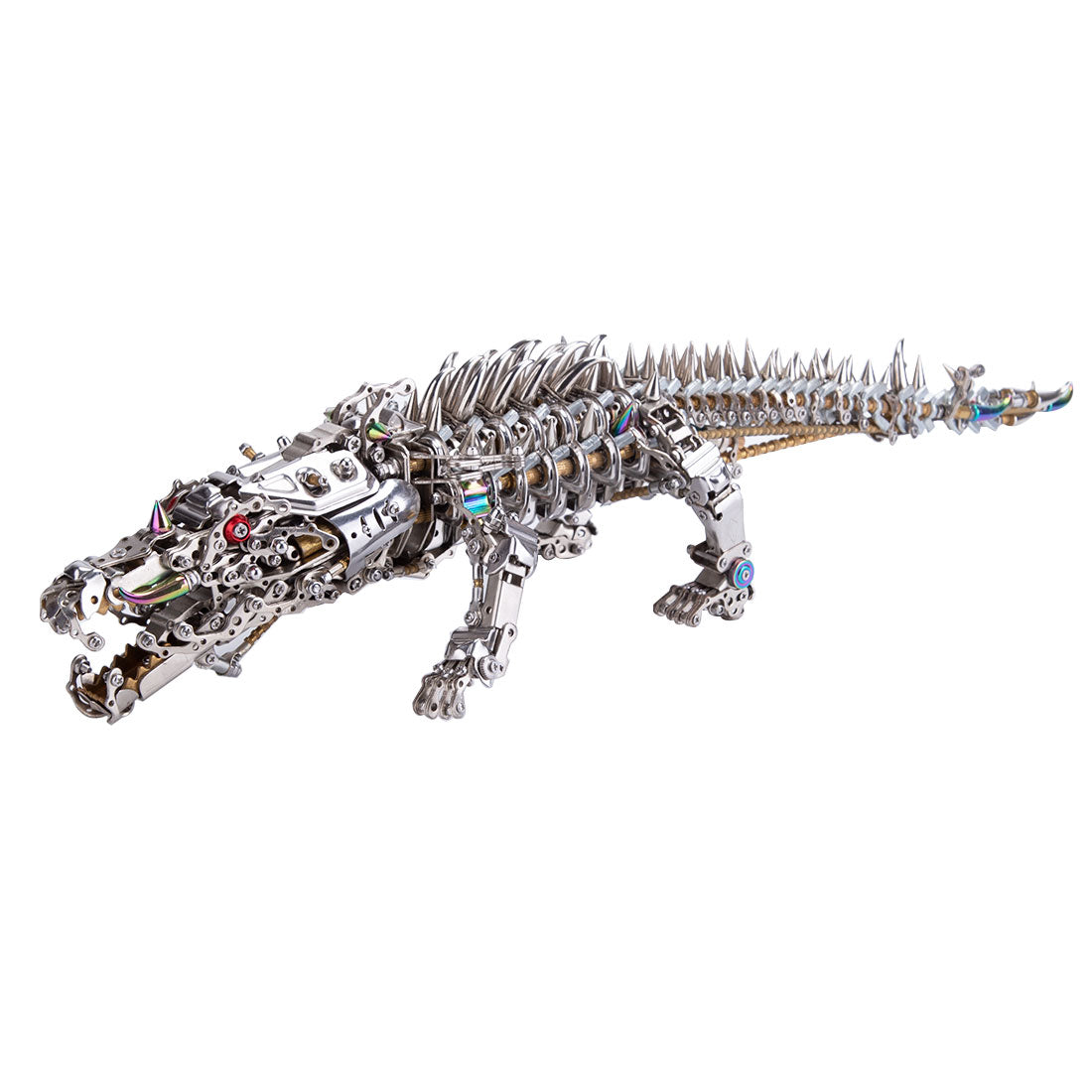 3D DIY Metal Mechanical Crocodile Assembly Model Building Kits 1500+PCS - stirlingkit