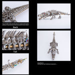 3D DIY Metal Mechanical Crocodile Assembly Model Building Kits 1500+PCS - stirlingkit