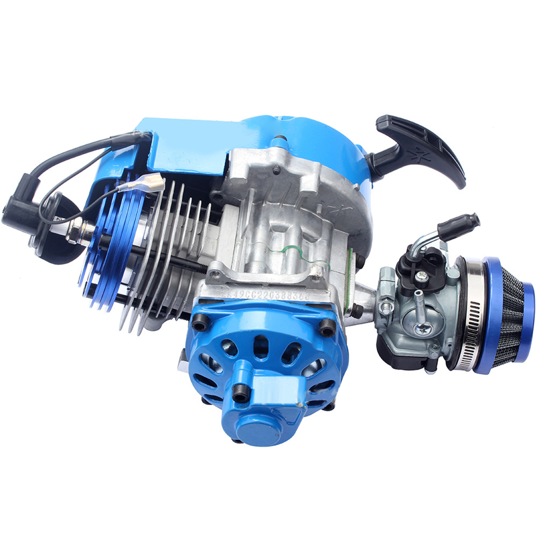 49CC Beach Motorcycle Engine Modification Mini 2-Stroke Single Cylinder ...