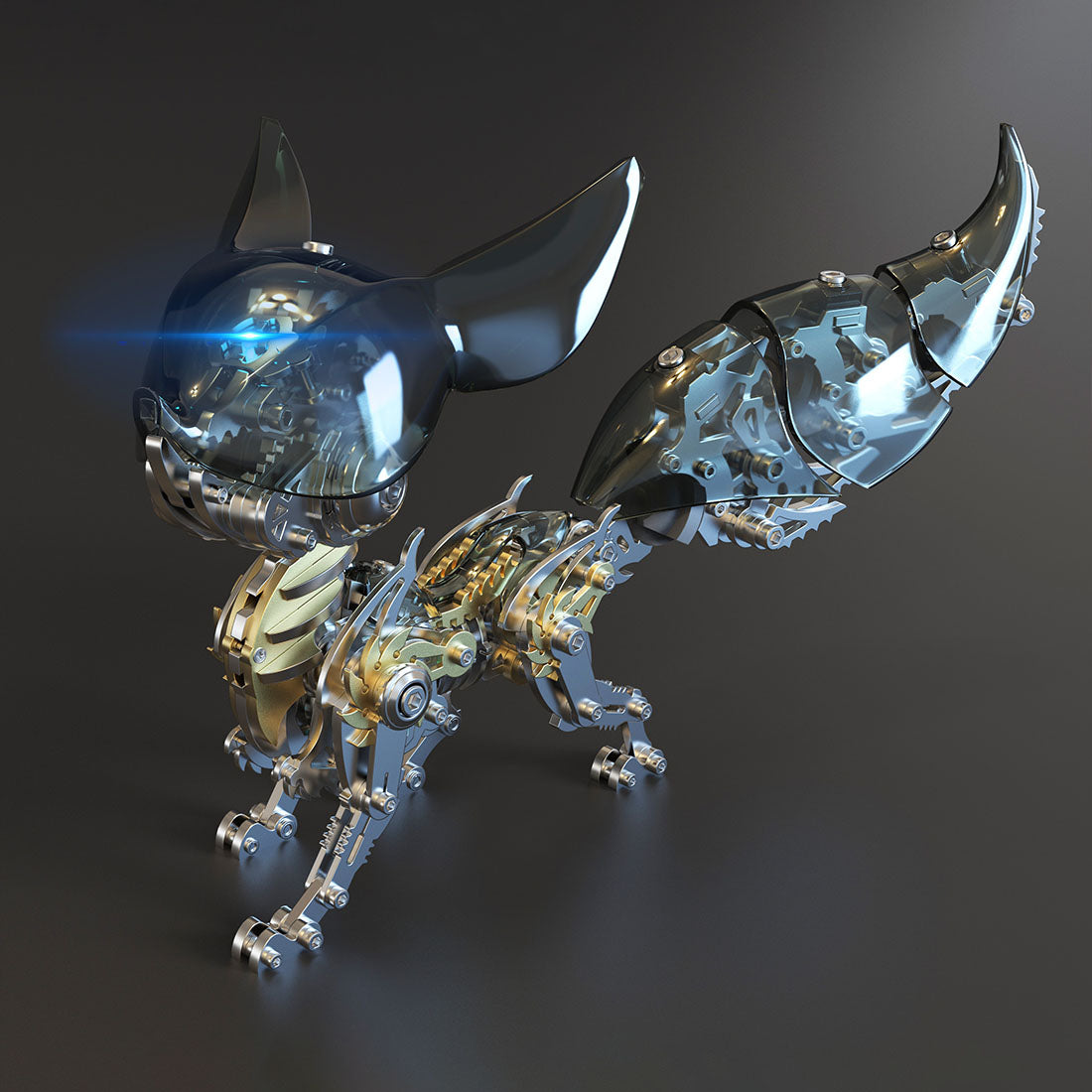 DIY 3D Metal Linglong Fox Model Building Kits for Adults - stirlingkit