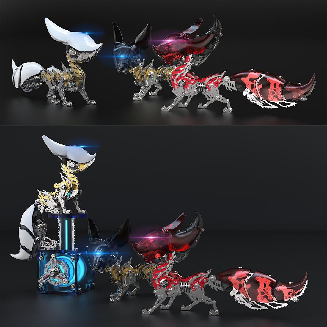 DIY 3D Metal Linglong Fox Model Building Kits for Adults - stirlingkit