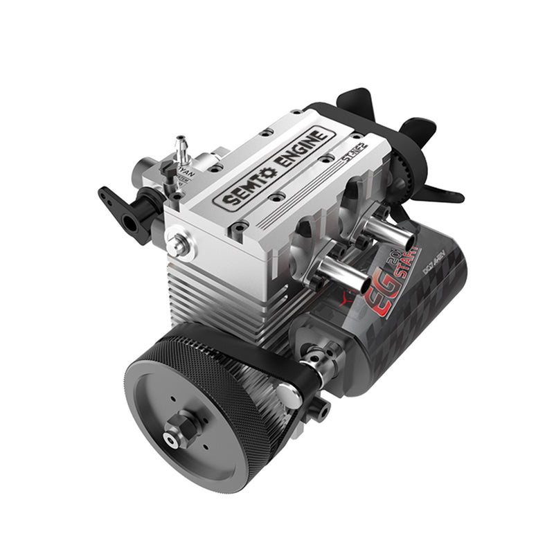 SEMTO ENGINE ST-NF2 DIY Build a Nitro 4 Stroke 2 Cylinder Engine Kit That Runs- FS-L200AC - stirlingkit